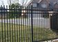 Tubular Picket Zinc Steel Fence , Coated Decorative Wire Mesh Garden Fence supplier